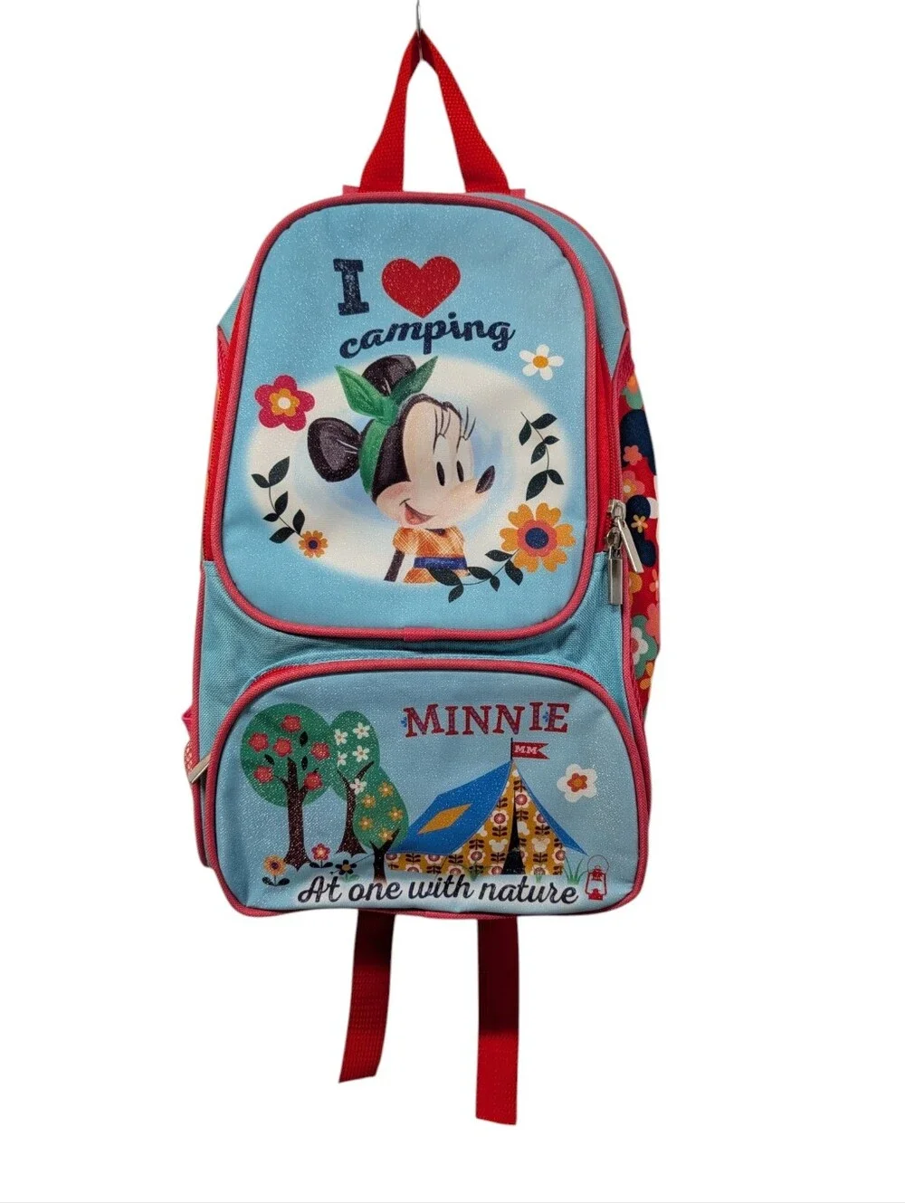 Disney Minnie Mouse Camping Backpack Kids I Love Camping Nature NWOT